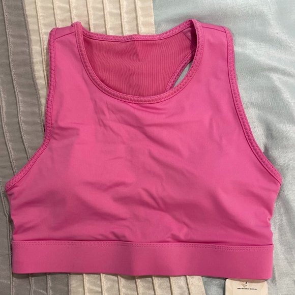 Fabletics Trinity High Impact Pink Sports Bra - Picture 6 of 7